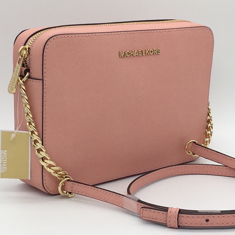 MICHAEL KORS LG EW CROSSBODY Bag PALE PINK - Picture 1 of 8